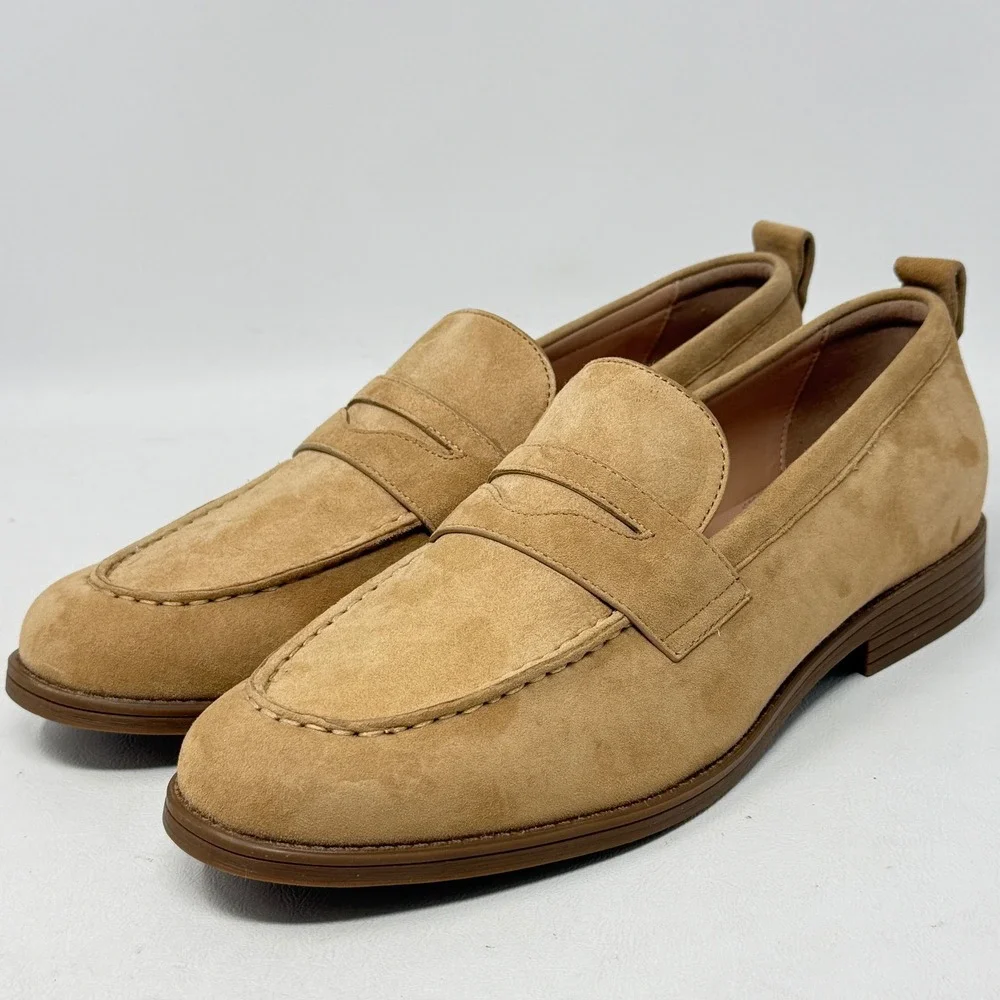 Cole Haan Stassi Biscuit Penny Loafer 9.5 Women Preppy Heritage Academia Suede
